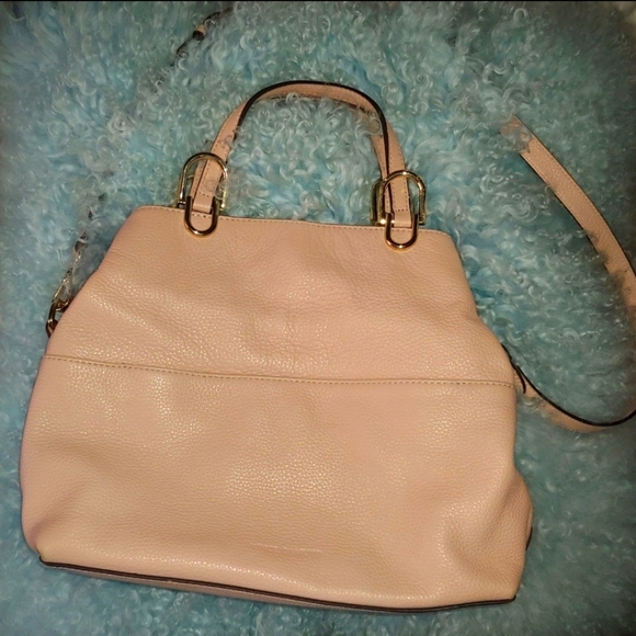 Vince Camuto baby blush pink Crosbsody peebled leather bag vv-rue-sa cameo rose - Picture 1 of 9